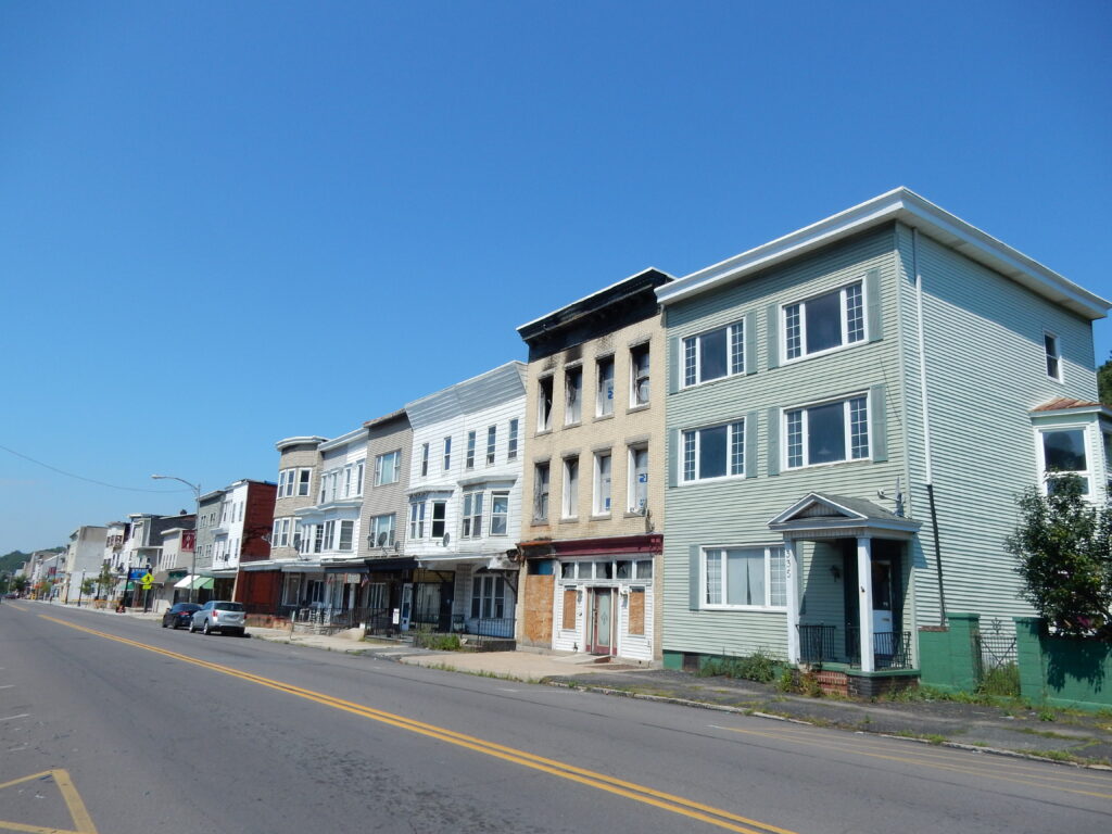 Centro de Mahanoy City, no condado de Schuylkill, na Pensilvânia