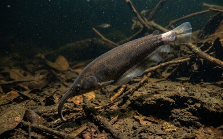 Peixe elétrico do Rio Tefé usa eletricidade para enxergar no escuro da Amazônia