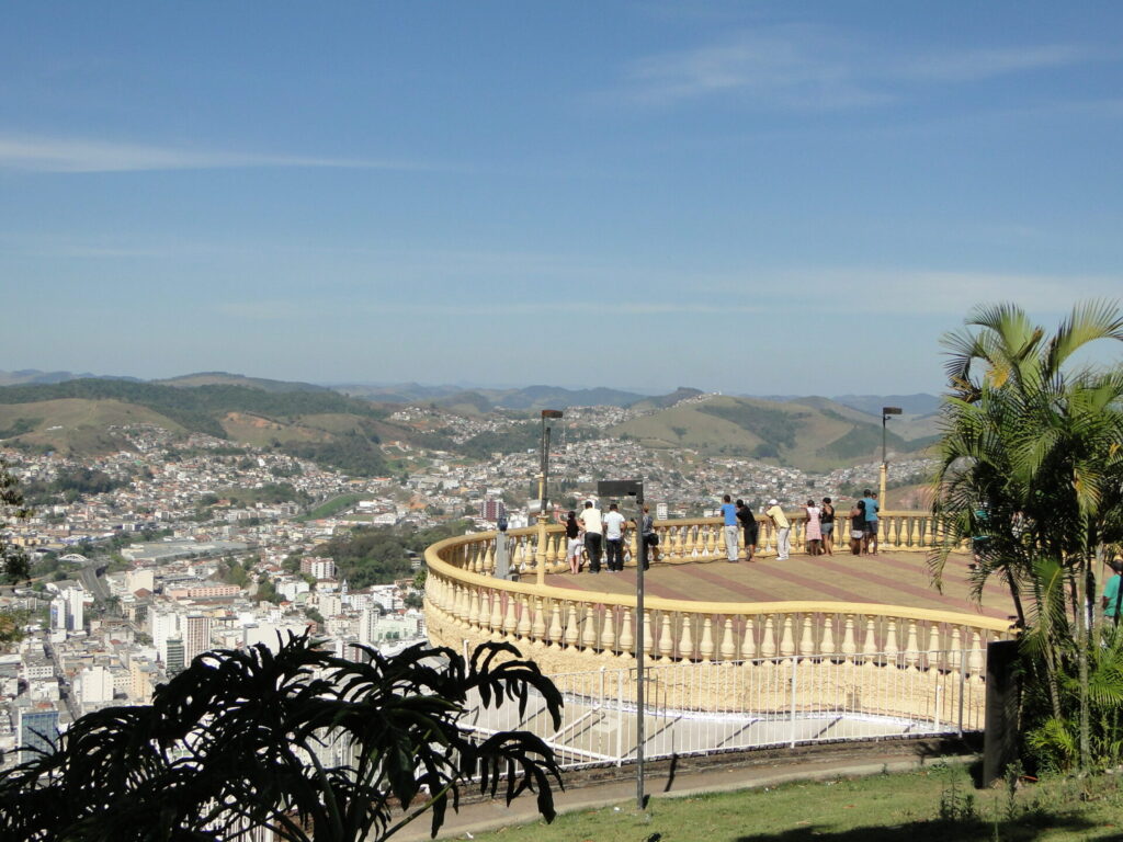 Vista de Juiz de Fora, na Zona da Mata mineira